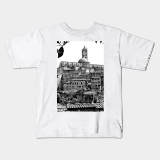 Siena Skyline Cityscape Tuscany Italy Kids T-Shirt